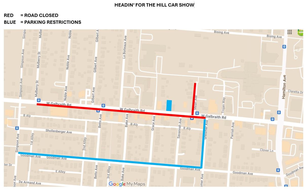 Car Show Road Closures