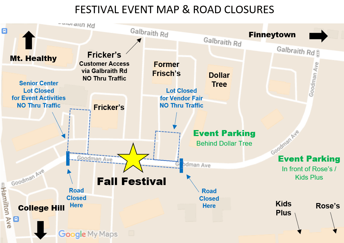 Event Map and Road Closures