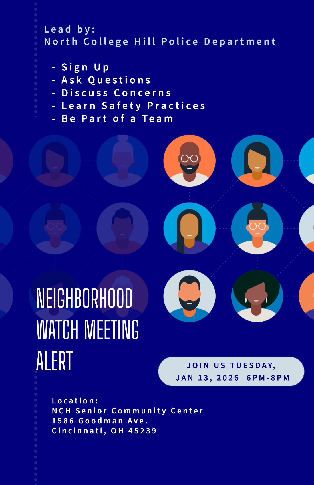 Neighborhood Watch Meeting Flyer 2026